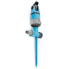 ​Aspersor Cell Fast, confectionat din material plastic, cu tarus, raza de stropire pe orizontala 10 m, suprafata maxima de irigare 346 mp, 5 bar-Dacenergy.ro