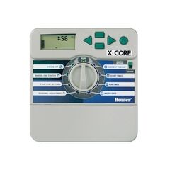 Programator irigatii Hunter X-core, din plastic, 6 zone, 3 programe, montaj in interior, 220V, gri, Numar zone: 6-Dacenergy.ro