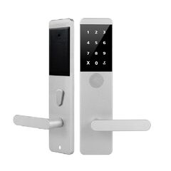 Incuietoare inteligenta DacEnergy©, pentru hotel,apartament, motel, material aluminiu, deblocare Aplicatie TTLock / TTHotel / Card RFID / Cheie, pentru usa din lemn, argintiu-Dacenergy.ro