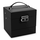 Cutie de bijuterii DacEnergy©, realizata din imitatie de piele, cu maner de transport, multiple compartimente, cu oglinda, forma patrata, 13x 13x 12. 5 cm, negru, Culoare: Negru-Dacenergy.ro