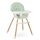 Scaun de masa 3 in 1  picioare stabile, tava detasabila, centuri de siguranta in 5 puncte, de la 6 luni, 3 niveluri de reglare a tavii, menta, Culoare: Mint Green-Dacenergy.ro