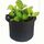 Ghiveci din pasla netesuta DacEnergy©, pentru plante de gradina, legume, flori, ierburi, fructe, plantare, de forma rotunda, cu maner, 25 l, diamentru 34 cm, gri antracit, Diametru: 34 cm-Dacenergy.ro