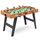 Joc fotbal de masa , placa MDF, cu figurine de fotbal, doua bile, manere antialunecare, 102 x 50,5 x 65 cm, negru si natur-Dacenergy.ro