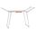 Uscator de rufe DacEnergy©, constructie metalica, 2 brate pliabile, pliabil, solid, picioare antiderapante, suprafata mare de uscare 19 m, Culoare: Gri-Dacenergy.ro