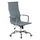 Scaun birou DacEnergy, din piele ecologica, baza lata, cromata, spatar inalt, ergonomic, lift cu gaz, functie de balansare, gri, Culoare: Gri-Dacenergy.ro