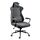 Scaun de birou DacEnergy, din material, baza metalica, 2 perne, inaltime reglabila, functia de balansare SoftSwing, ergonomic, gri, Culoare: Gri-Dacenergy.ro