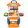 Set de bucatarie multifunctional 3 in 1 DacEnergy©, realizat din plastic ABS, portabil, joc de rol, joc imaginativ, stimulare senzoriala, 31 de accesorii, multicolor-Dacenergy.ro