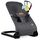 Balansoar bebelusi, cadru metalic, material textil, pozitie sigura, ergonomica, pliabil, reglare inclinare a spatarului in 3 trepte, picioare anti-alunecare, cu jucarii, gri, Culoare: Gri, Negru-Dacenergy.ro