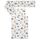 Set lenjerie patut bebe cu 3 piese DacEnergy©, 100% bumbac, tesatura delicate, antialergica, imprimeu avioane, crem, Culoare: Crem-Dacenergy.ro