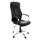 RESIGILAT: Scaun birou directorial DacEnergy©, rotativ, reglabil pe inaltime, structura metal cromat, dimensiune 129x61x72cm, tapiterie din imitatie de piele, culoare negru-Dacenergy.ro