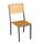 ​Scaun de gradina DacEnergy©, metal si lemn de frasin, rezistenta la umezeala si UV, 60x46x93 cm, negru si maro, Continut pachet	: 1 x Scaun, Latime: 46 cm, Culoare: Maro, Negru-Dacenergy.ro