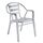 Scaun DacEnergy©, din teava de aluminiu, stivuibil, rezistent la apa, intretinere usoara, cu picioare tubulare duble, interior / exterior, 56 x 60 x 79 cm, gri-Dacenergy.ro