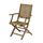 ​Scaun gradina DacEnergy©, material lemn de Acacia, pliabil, cu brate, 54 x 58 x 90 cm, natur, Continut pachet	: 1 x Scaun, Latime: 54 cm, Culoare: Natur-Dacenergy.ro