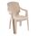 ​Scaun gradina DacEnergy©, confectionat din polipropilena, model impletitura de ratan, 62 x 55 x 84 cm, crem, Continut pachet	: 1 x Scaun, Latime: 55 cm, Culoare: Crem-Dacenergy.ro