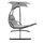 ​Balansoar gradina, tip fotoliu DacEnergy©, dimensiuni 140 x 190 x 202 cm, structura metal/otel, culoare gri-Dacenergy.ro