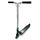 ​Trotineta, cadru si ghidon cu structura rezistenta, rulmenti de carbon, sistem de franare flex fender, maner tpr, roti de 110mm, 85x68.5 cm, argintiu si turcoaz, Culoare: Argintiu-Dacenergy.ro