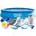 ​Piscina, realizata din material PVC durabil cu 3 straturi, pompa de filtru, filtru, kit de reparare, prelata si folie, cu minge, 457 x 84 cm, 9792 litri, albastru-Dacenergy.ro