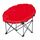 Scaun camping DacEnergy©, pliant, structura metalica, sezutul si spatarul sunt fabricate din poliester, 100 x 100 x 98 cm, rosu, Culoare: Rosu-Dacenergy.ro