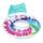 ​Colac de inot cu spatar Bestway, fabricat din PVC rezistent, cu doua manere solide, diametru mare, 117 cm, colorat-Dacenergy.ro