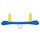 ​Poarta de volei gonflabila pentru piscina Bestway, material PVC, minge, plasa durabila, 252 x 64 cm, galben si albastru-Dacenergy.ro