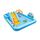 Centru de joaca pentru copii Intex, gonflabil, confectionat din PVC, cu tobogan, 244 x 198 x 71 cm, albastru-Dacenergy.ro
