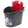 ​​Galeata din plastic cu storcator pentru mop plat, culoare gri, capacitate 10L-Dacenergy.ro
