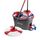 ​Mop rotativ microfibra, cu coada telescopica, galeata si pedala cu sistem de stoarcere 360, orificiu scurgere, H130 cm-Dacenergy.ro