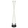 ​Lampadar LED, realizat din metal, abajur din acril, comutator on/off, 28 W, 3050 lm, lumina calda, 1150 x220 x220 mm, IP20, negru mat si alb-Dacenergy.ro