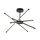 ​Lustra LED, structura din metal, abajurul din plastic, design inedit, 40 W, 2800 lm, lumina calda, 660 x 660 x 280 mm, combinatia eleganta de negru si alb-Dacenergy.ro