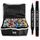 ​Set 168 markere duble DacEnergy©, cerneala pe baza de alcool, cu varf de 1 mm si 6 mm, cu geanta, nuante vibrante, intense, colorate, Numar bucati/set	: 168-Dacenergy.ro