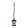 Pendul de exterior Klausen, structura din aluminiu, abajur din sticla translucida, inaltimea reglabila intre 500 si 980 mm, dulie E27, IP44,  finisaj maro-Dacenergy.ro