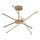 ​Lustra LED, structura din metal, abajurul din plastic, design inedit, 40 W, 2800 lm, lumina calda, 660 x 660 x 280 mm, combinatia eleganta de auriu si alb-Dacenergy.ro