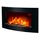 Semineu electric de perete, putere 2000 W, 2 trepte putere, protectie supraincalzire, functie  temporizator, suprafata de incalzire 20 m², culoare negru-Dacenergy.ro