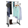 Cuier mobil, inox/plastic negru, OLIVER-Dacenergy.ro