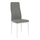 Scaun, textil gri deschis/metal alb, COLETA NOVA-Dacenergy.ro