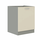 Cabinet inferior, crem extra lucios/gri, PRADO 60 D 1F BB-Dacenergy.ro
