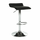 Scaun de bar, piele eco neagră/crom, LARIA NEW-Dacenergy.ro