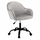Scaun de birou, material textil din catifea gri deschis / negru, EROL-Dacenergy.ro