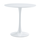 Masă dining, rundă, alb mat, diametru 80 cm, REVENTON NEW-Dacenergy.ro