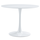 Masă dining, rundă, alb mat, diametru 110 cm, REVENTON NEW-Dacenergy.ro
