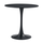 Masă de sufragerie, negru, diametru 80 cm, REVENTON NEW-Dacenergy.ro