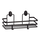 Etajera baie, din otel, design modern, montaj pe perete, cu suruburi, 1 raft, 30 x 13 x 12.5 cm, negru, Culoare: Negru, Inaltime: 12.5 cm-Dacenergy.ro