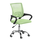 Scaun birou ergonomic DacEnergy©, sezutul cu burete si mesh, design simplu si modern, greutate suportata 100 kg, inaltimea 84-94 cm, verde si negru, Culoare: Verde, Negru-Dacenergy.ro