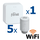 Kit controler gateway si 5 capete termostat smart pentru calorifer Ferroli Wi-Fi, control de la distanta, siguranta pentru copii, detectare fereastra deschisa, afisaj digital, programabil, alb, Numar piese: 6-Dacenergy.ro