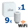 Kit controler gateway si 9 capete termostat smart pentru calorifer Ferroli, Wi-Fi, control de la distanta, siguranta pentru copii, detectare fereastra deschisa, afisaj digital, programabil, alb, Numar piese: 10-Dacenergy.ro