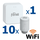 Kit controler gateway si 10 capete termostat smart pentru calorifer Ferroli, Wi-Fi, control de la distanta, siguranta pentru copii, detectare fereastra deschisa, afisaj digital, programabil, alb, Numar piese: 11-Dacenergy.ro