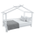 Pat Montessori cu un pat suplimentar, alb, 90x200, KESIO-Dacenergy.ro