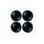 Set capace jante 69 mm negru Cod: LGG-012-Dacenergy.ro