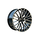 Jante DY1648 KM 18x8 5x112 ET40 negru polish compatibile Audi-Dacenergy.ro