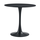Masă de sufragerie, rotundă, negru, diametru 80 cm, REVENTON NEW-Dacenergy.ro